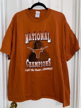 Vintage 2005 National Champions Orange T-Shirt - Classic College Fan Tee